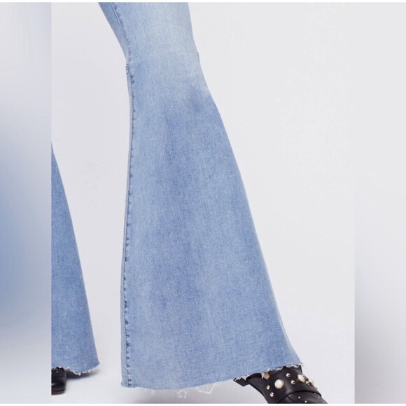 We The Free Jeans Just Float On Flare Leg Bell Bottom Blue 31 - Picture 8 of 15
